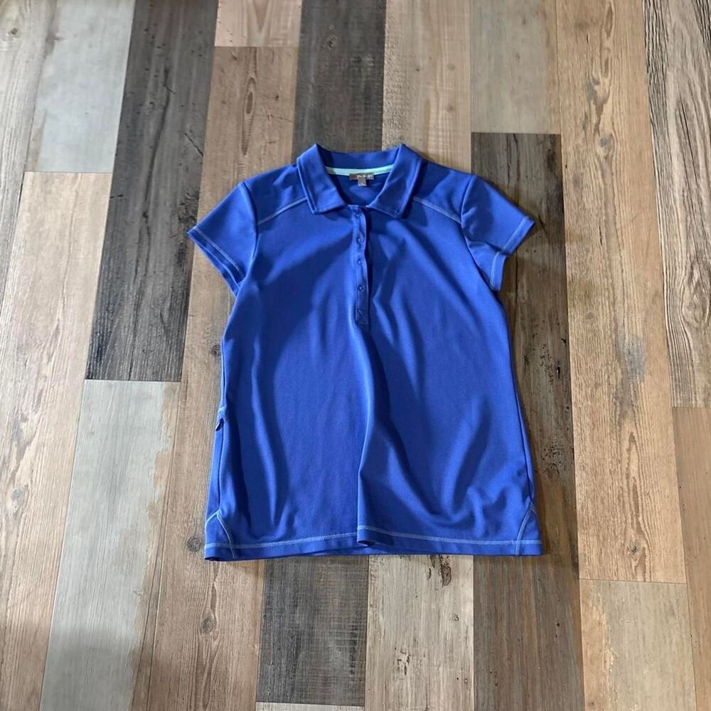Talbots Men's Blue and Purple Shirt